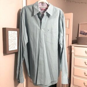 Izod Plaid Shirt Large Tall